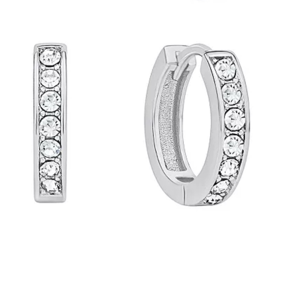 And Now This
Crystal Duo Endless Hoop Earring